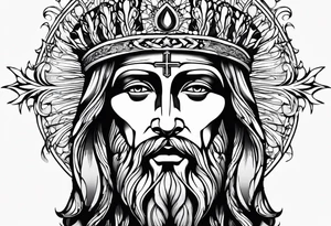 Religious faith Jesus mercy tattoo idea
