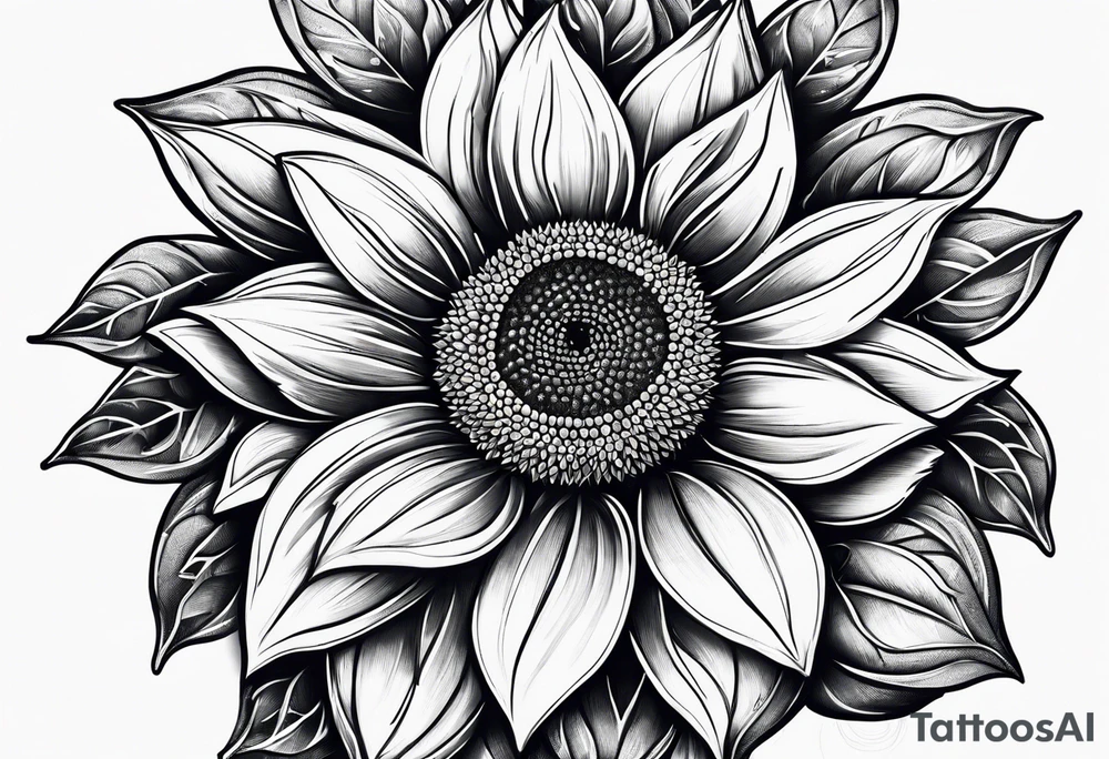 sunflower seeds that look like gems tattoo idea