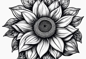 sunflower seeds that look like gems tattoo idea