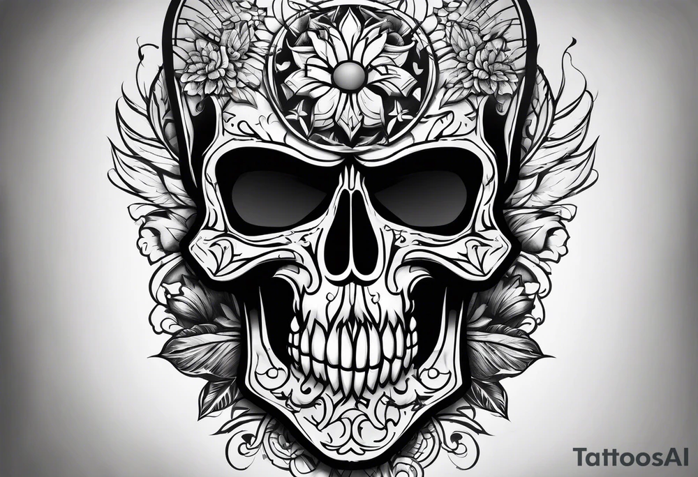 punisher skull tattoo idea