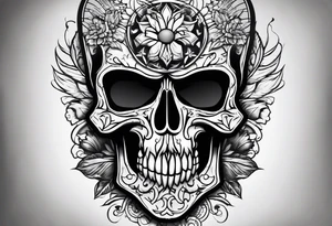 punisher skull tattoo idea
