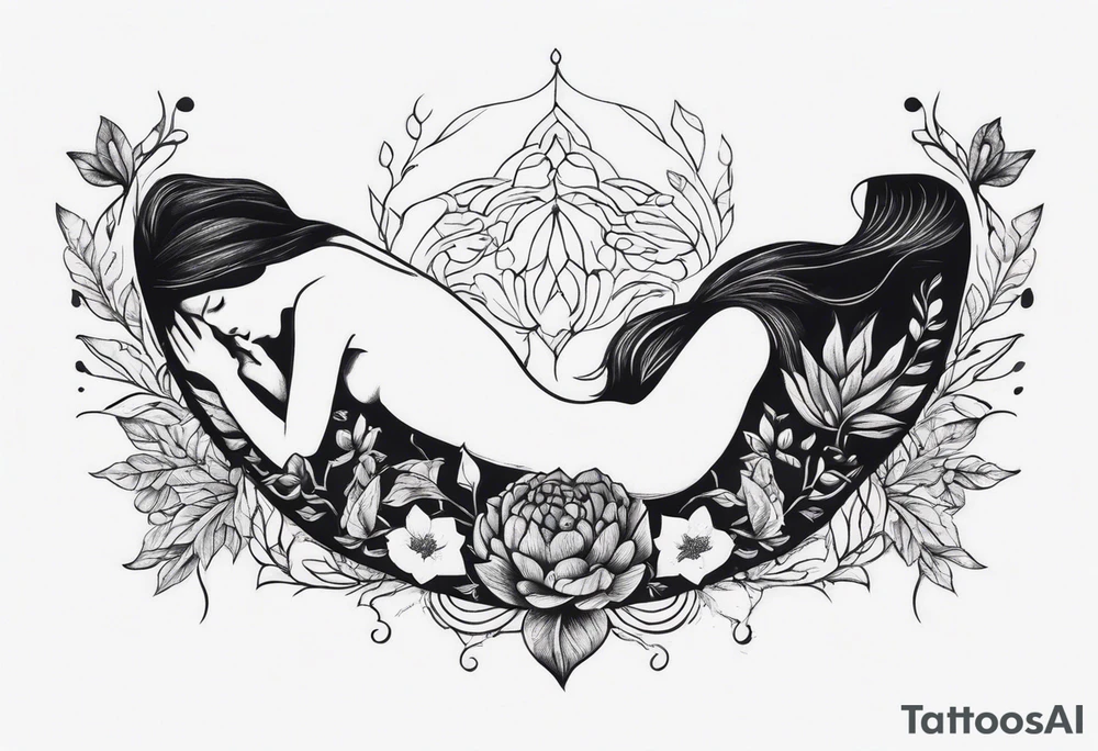 Human Body that grows plants out of it tattoo idea