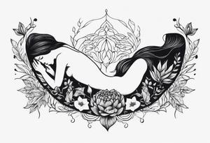 Human Body that grows plants out of it tattoo idea
