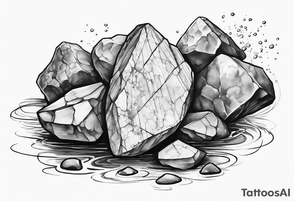 Wish, rocks, skipping tattoo idea