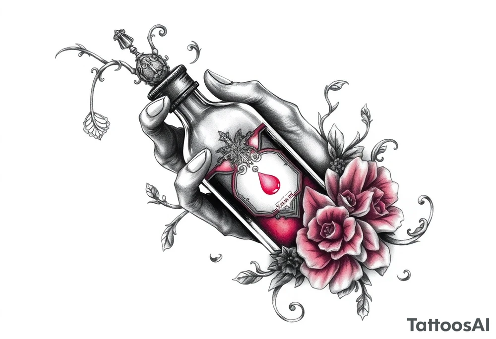 Loveless 
 death bringer  handing me 
poison bottle tattoo idea