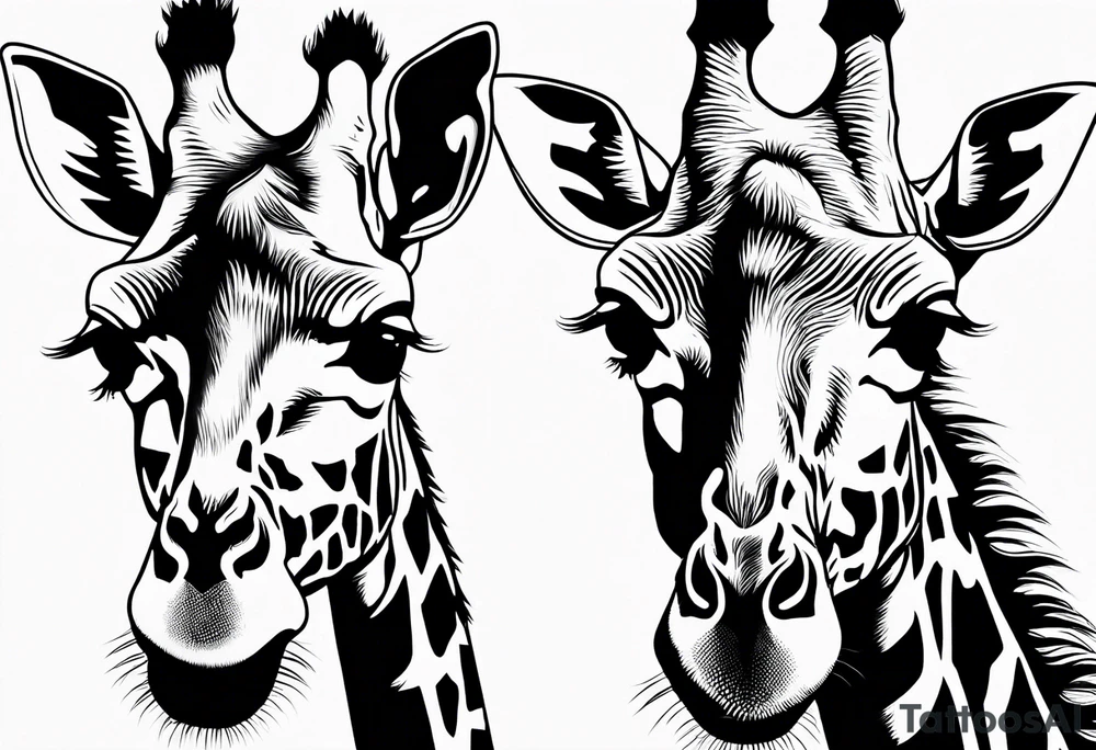 giraffe tattoo idea
