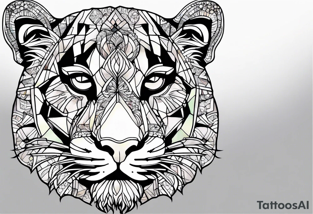 Cub stain glass tattoo idea