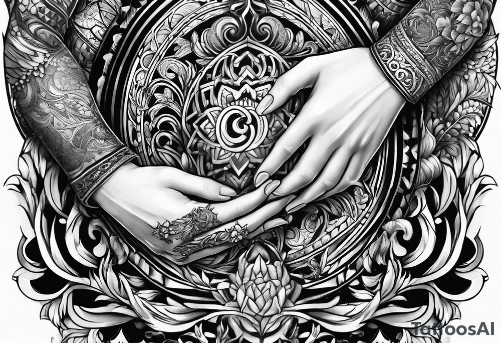 fingers tattoo tattoo idea