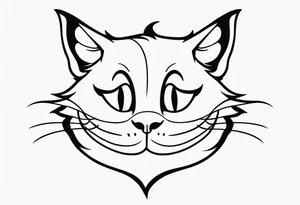 Cheshire Cat tattoo idea