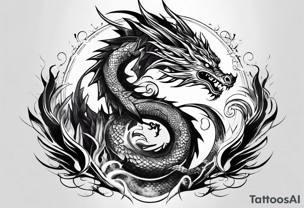 dragon, gaara tattoo idea