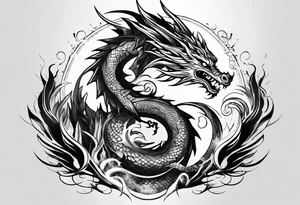 dragon, gaara tattoo idea