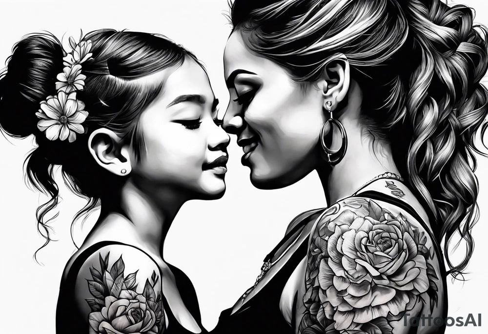 Father and daughters tattoo idea