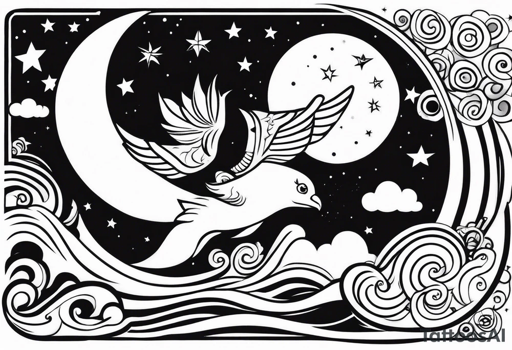 Sol e Lua tattoo idea