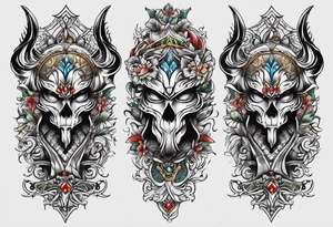 greaves front and back tattoo idea