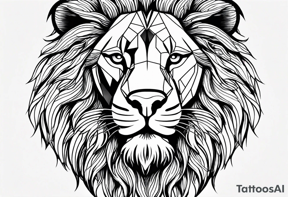 a majestic lion tattoo idea