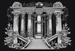 7 stairs leading to Zeus tattoo idea