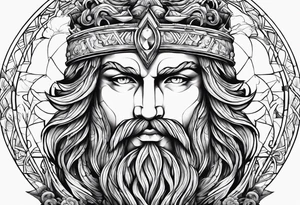 POSEIDON, TRIDENTE Y GEMINIS tattoo idea