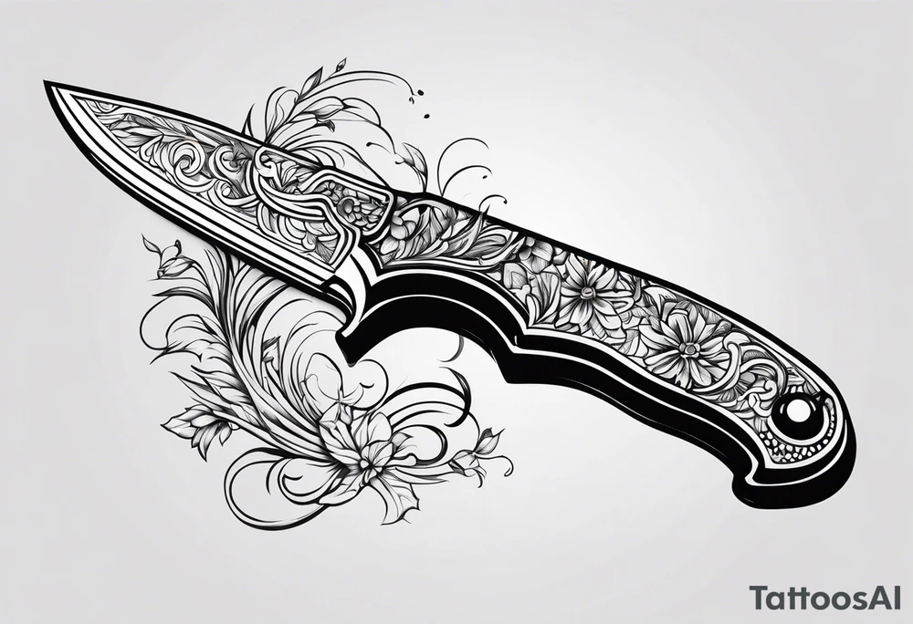 knife tattoo idea