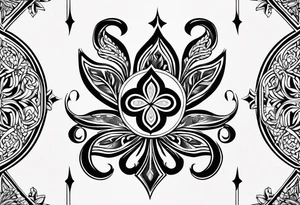 Fleur de lys celtique tattoo idea