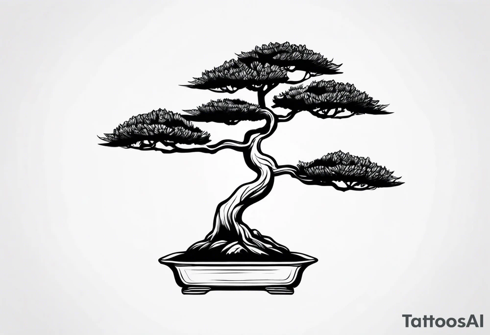 bonsai tree tattoo idea