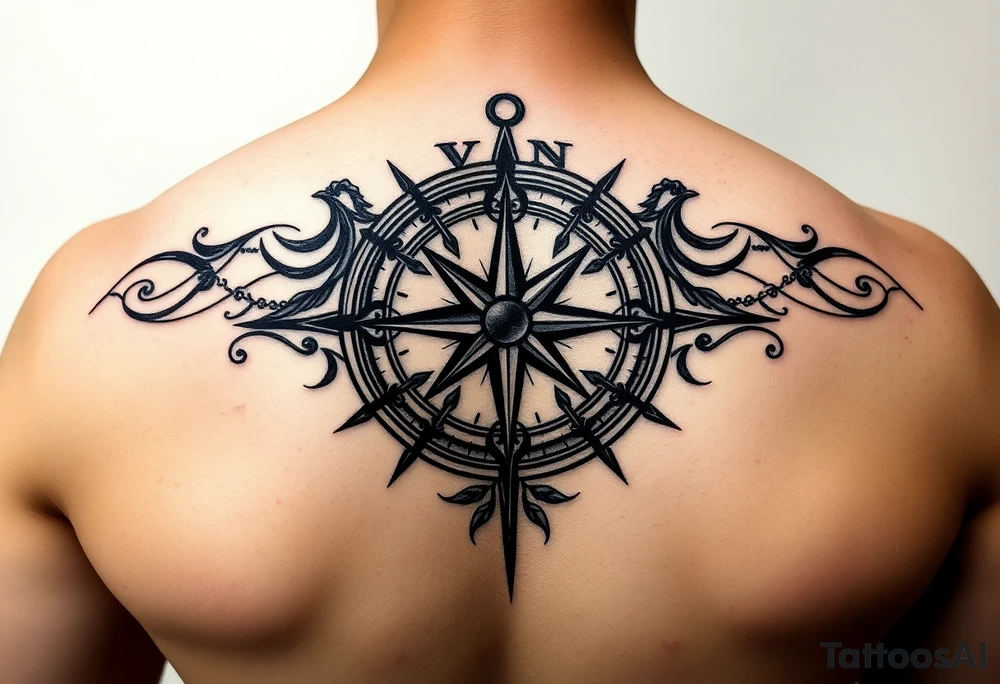 Compass tattoo idea