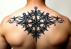 Compass tattoo idea