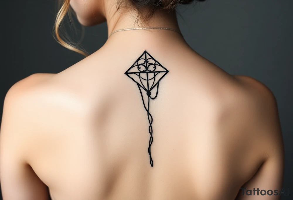 Kite rope deceased tattoo idea