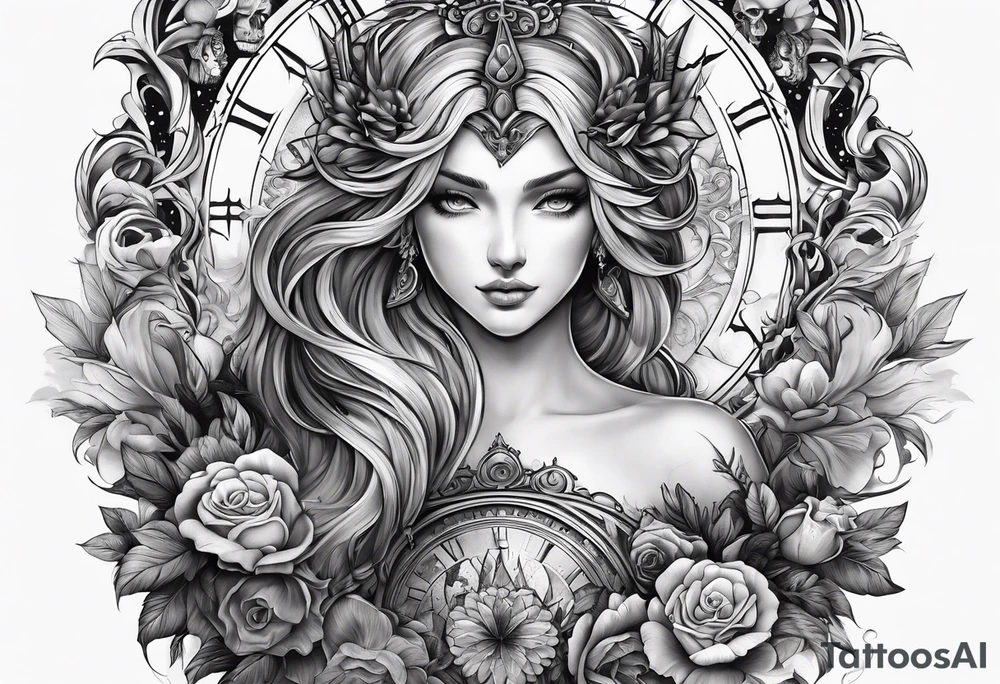 Biblical depiction of the seven deadly sins sleeve tattoo idea