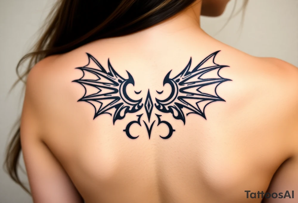 Dragon wings tattoo idea
