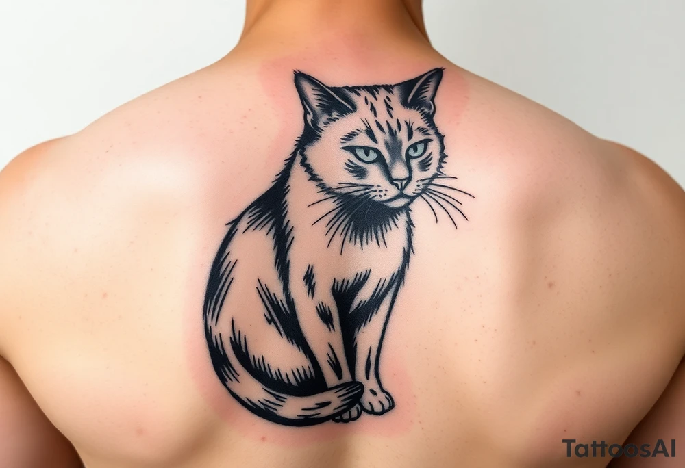 Black Cat tattoo idea