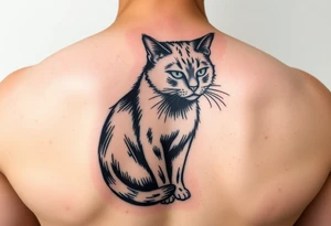 Black Cat tattoo idea