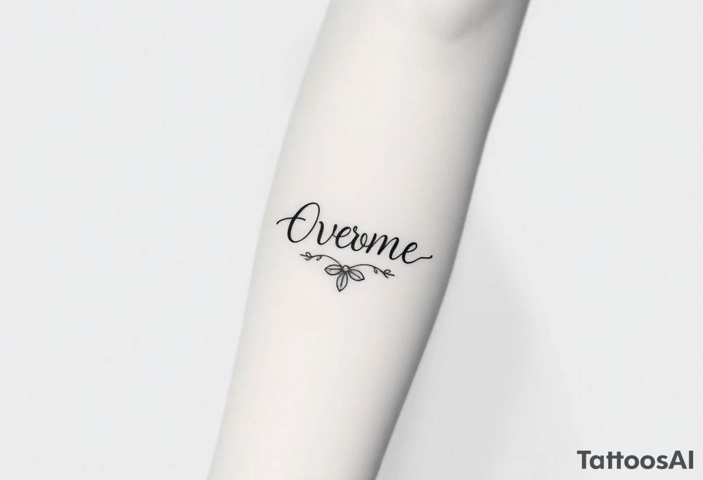 Overcome tattoo idea