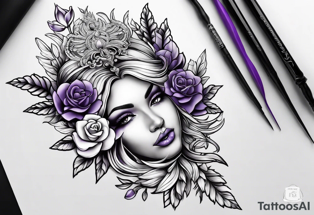 lavender tattoo idea