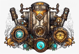 Borderlands 2 game, borderlands 2 symbol, steampunk tattoo idea