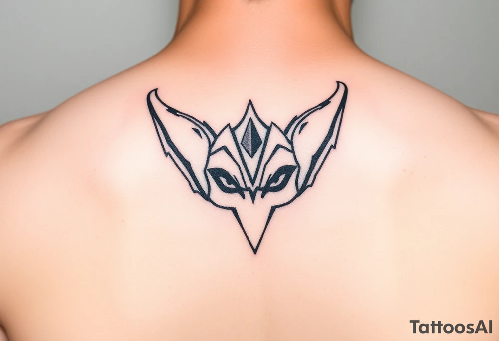 Disney villains represented with ears tattoo idea