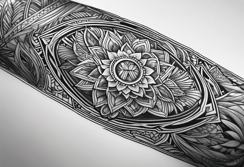 Leg shield tattoo tattoo idea
