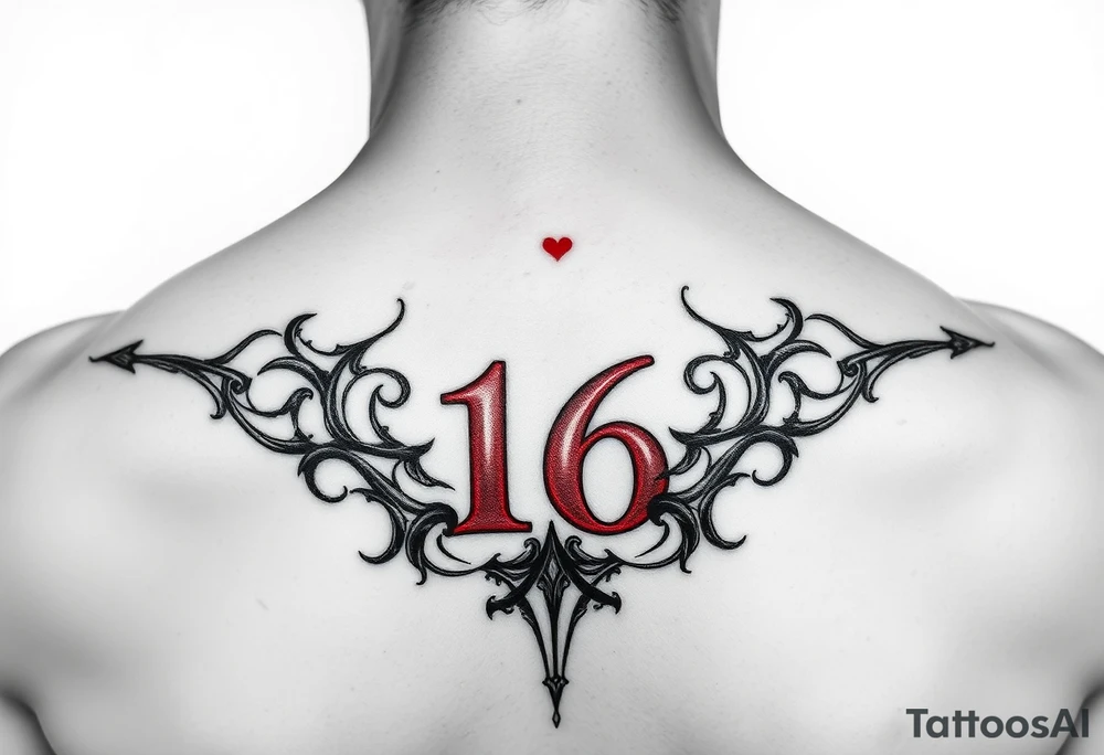 ジェファーソン
         16 
Red letter in the end of front of neck small letters tattoo idea