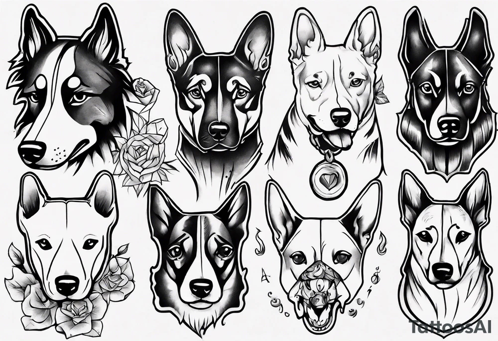 a doggo tattoo idea