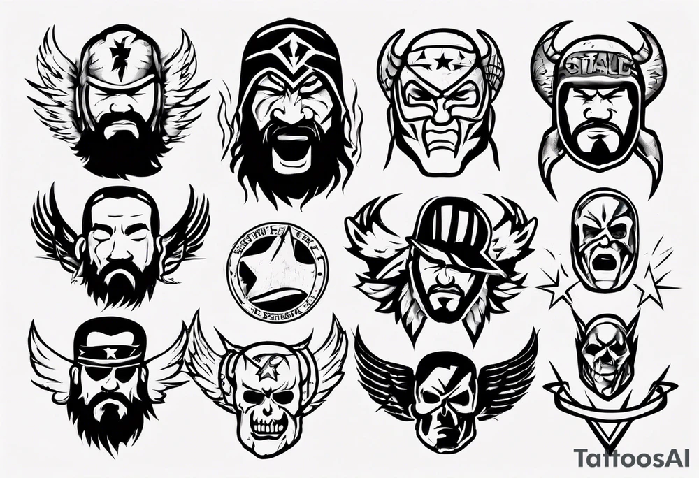 Wrestling tattoo idea