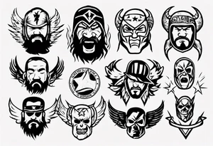Wrestling tattoo idea