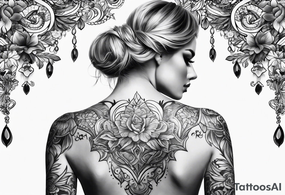 upper back tattoo tattoo idea