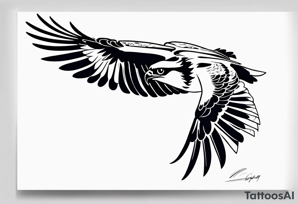 osprey taking off tattoo idea