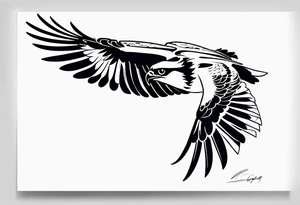 osprey taking off tattoo idea