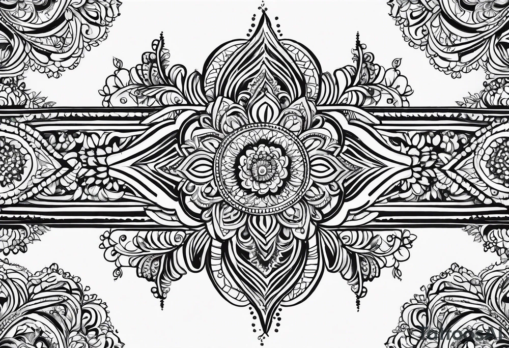 henna pattern tattoo idea