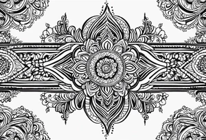henna pattern tattoo idea