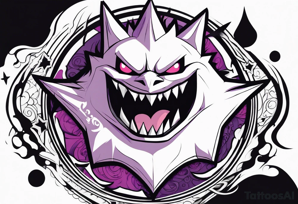 Gengar as Ichigo Kurosaki Vasto Lorde 
Hollow form tattoo idea