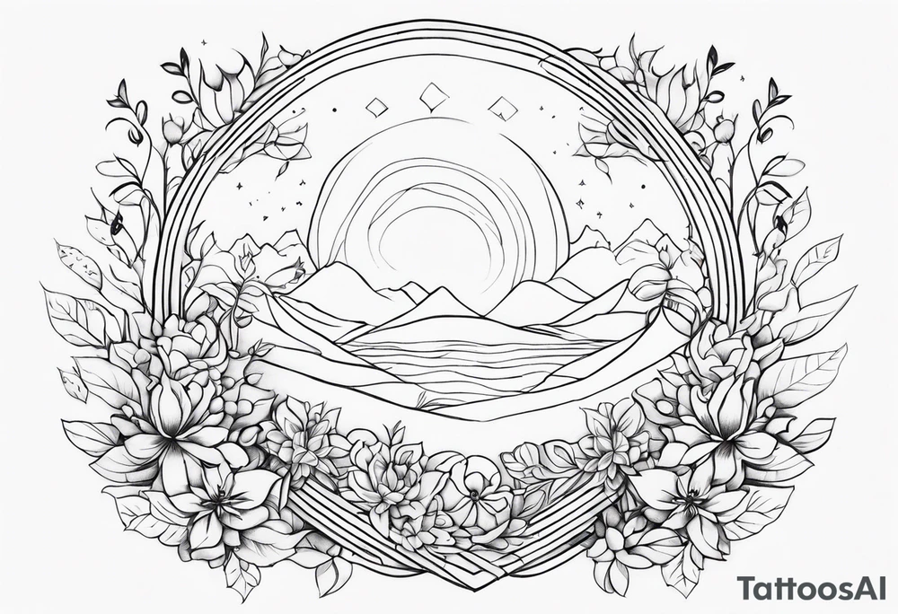 whimsical back piece tattoo idea