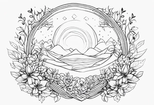 whimsical back piece tattoo idea
