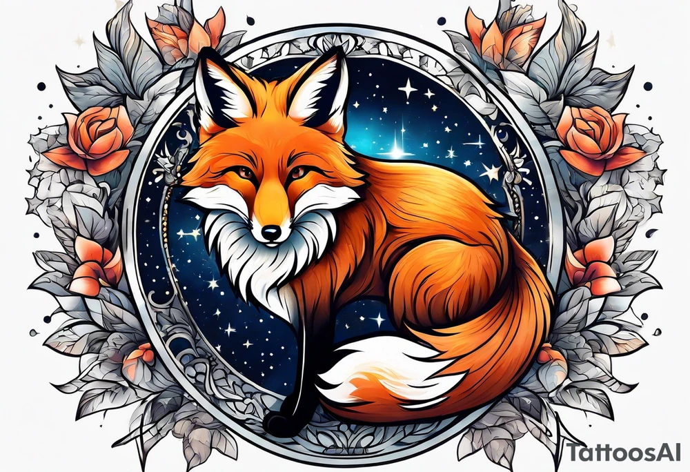full fox look at the star tattoo idea