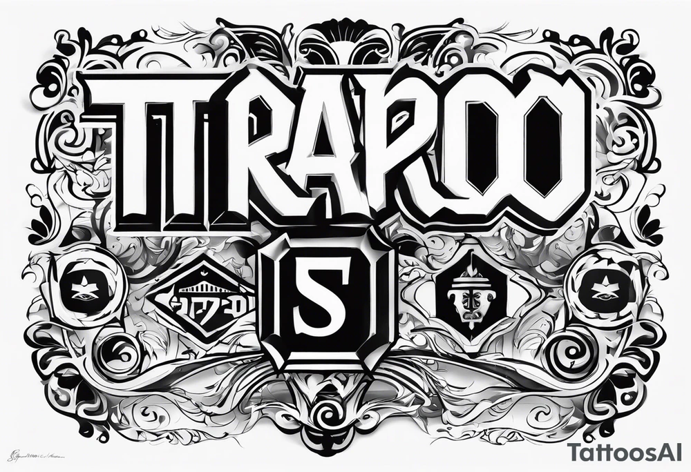 The word “Tirado” on the back like a football jersey tattoo idea